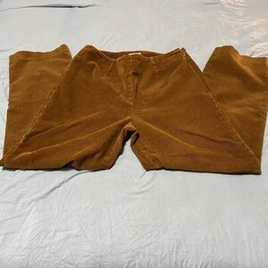 L.L. Bean Brown Corduroy Ankle Pants